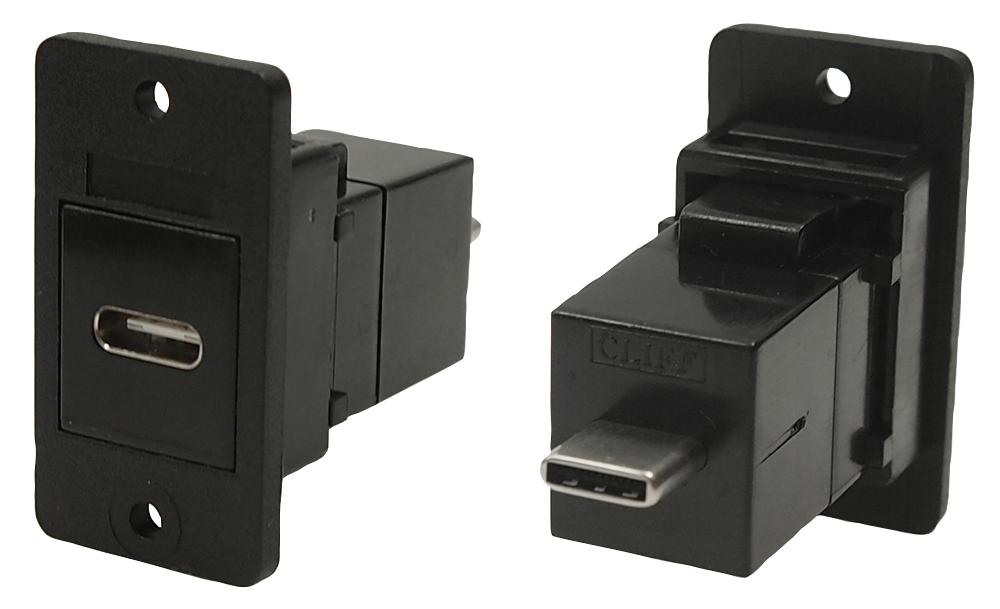 CP30611X USB ADAPTER, TYPE C RCPT-C PLUG CLIFF ELECTRONIC COMPONENTS