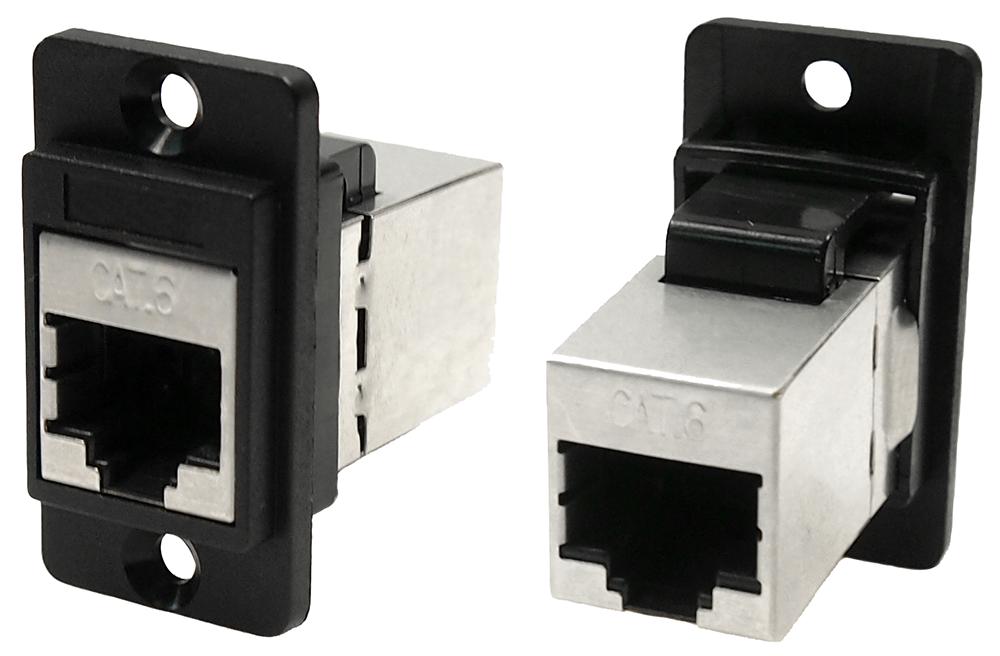 CP30722S ADAPTER, RJ45 8P JACK-JACK, CAT6, SHLD CLIFF ELECTRONIC COMPONENTS