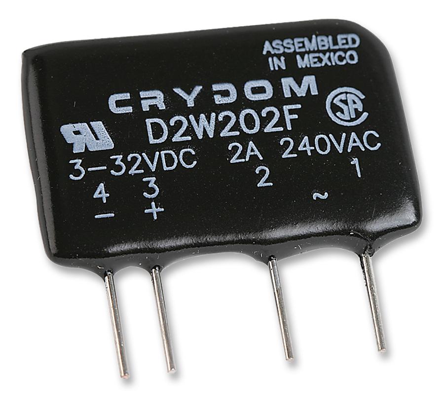 D2W202F SSR, 2A, 24-280VAC, 3-32VDC SENSATA/CRYDOM