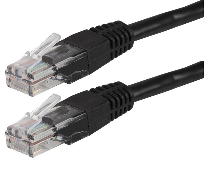 PS11074 LEAD PATCH CAT 5E 1.00M BLACK PRO SIGNAL
