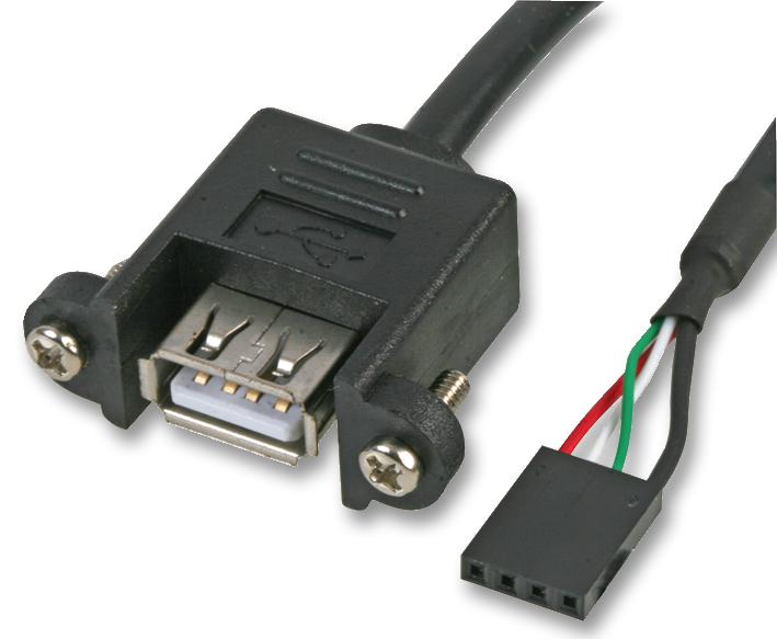 AK-CBUB06-60BK LEAD, INT HEADER TO USB A FEMALE EXT AKASA