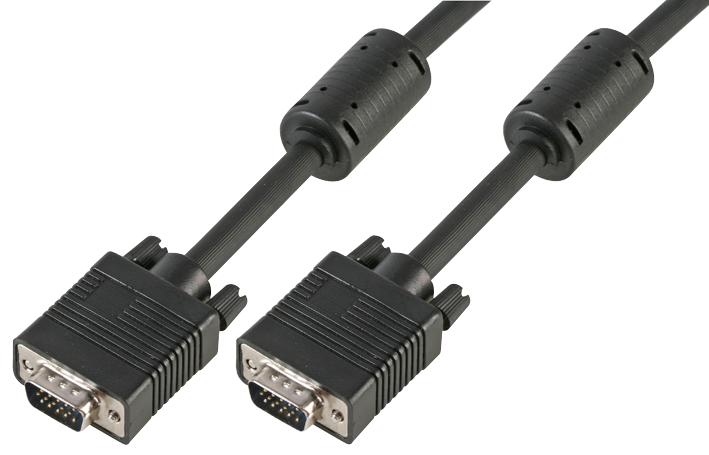 PSG90714 LEAD, SVGA, M-M, ALL LINES,BLACK,10M PRO SIGNAL