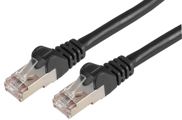 PSG90793 PATCH CORD, RJ45 PLUG, CAT6A, 2M, BLACK PRO SIGNAL