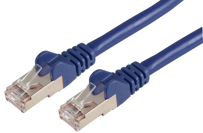 PSG90804 PATCH CORD, RJ45 PLUG, CAT6A, 1M, BLUE PRO SIGNAL