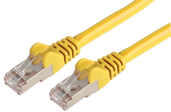 PSG90813 PATCH CORD, RJ45 PLUG, CAT6A, 5M, YELLOW PRO SIGNAL