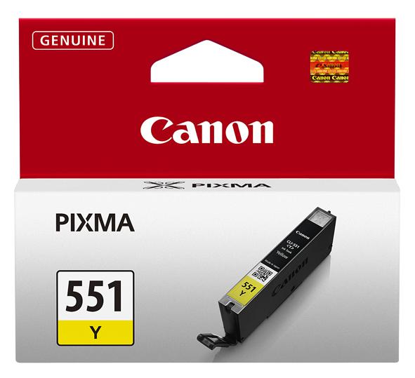 CLI551Y INK CARTRIDGE, ORIGINAL, YELLOW, CANON CANON