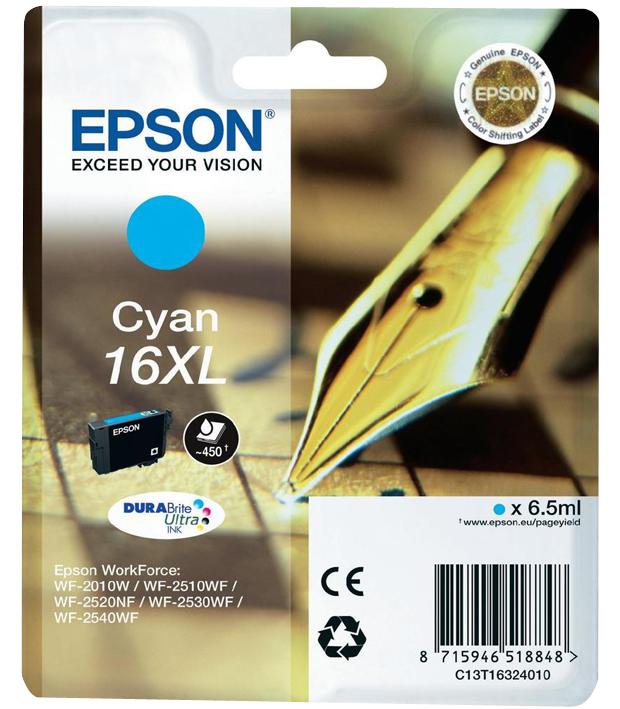 C13T16324010 INK CARTRIDGE, CYAN, T1632, 16XL, EPSON EPSON