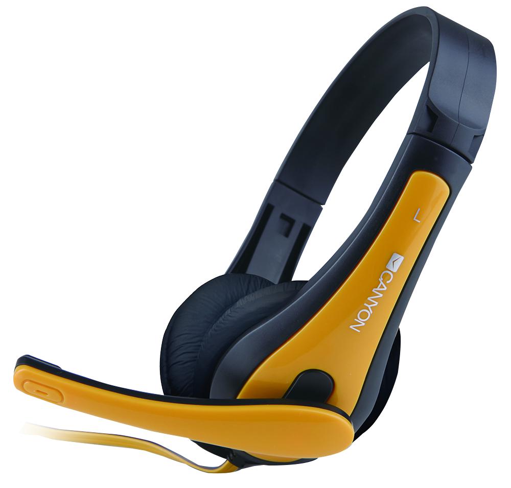 CNS-CHSC1BY HEADSET, BLACK/YELLOW CANYON