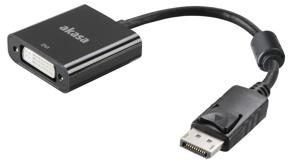 AK-CBDP15-20BK ADAPTER, DISPLAYPORT - DVI-D ACTIVE, 4K AKASA