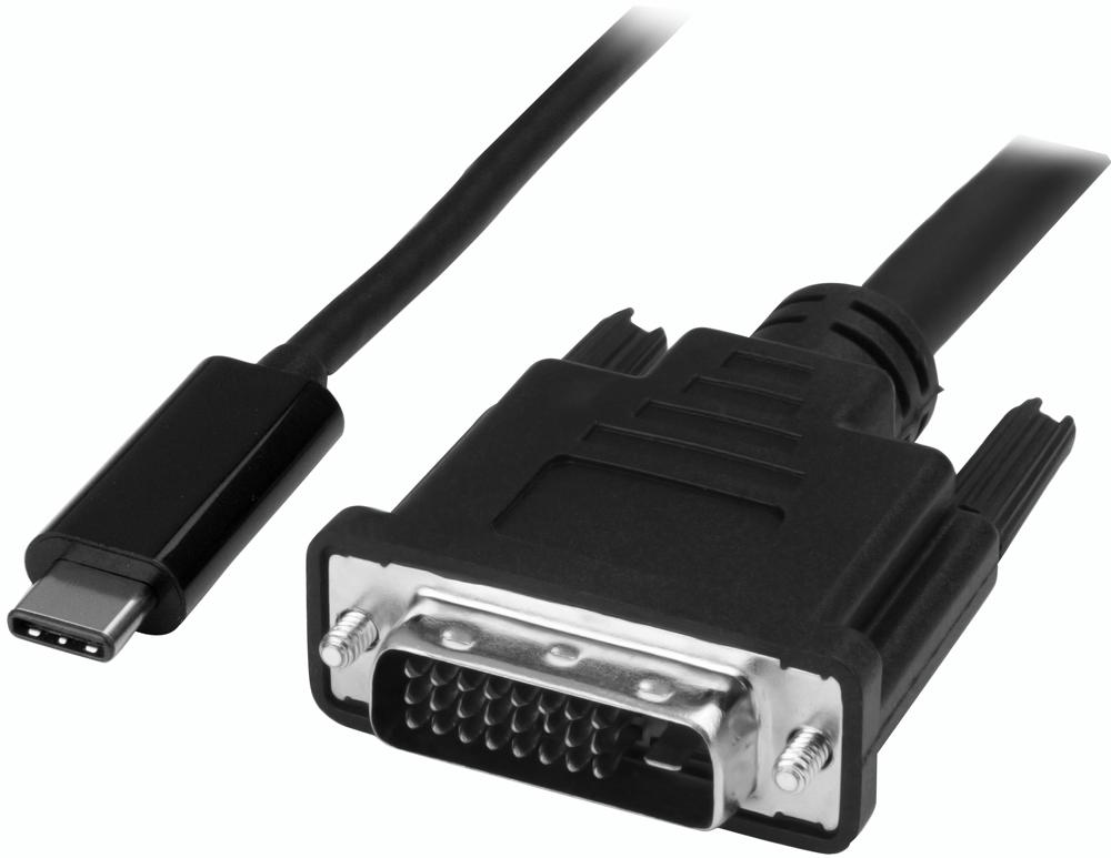 CDP2DVIMM1MB USB-C - DVI-D MALE ADAPTER CABLE, 1M STARTECH