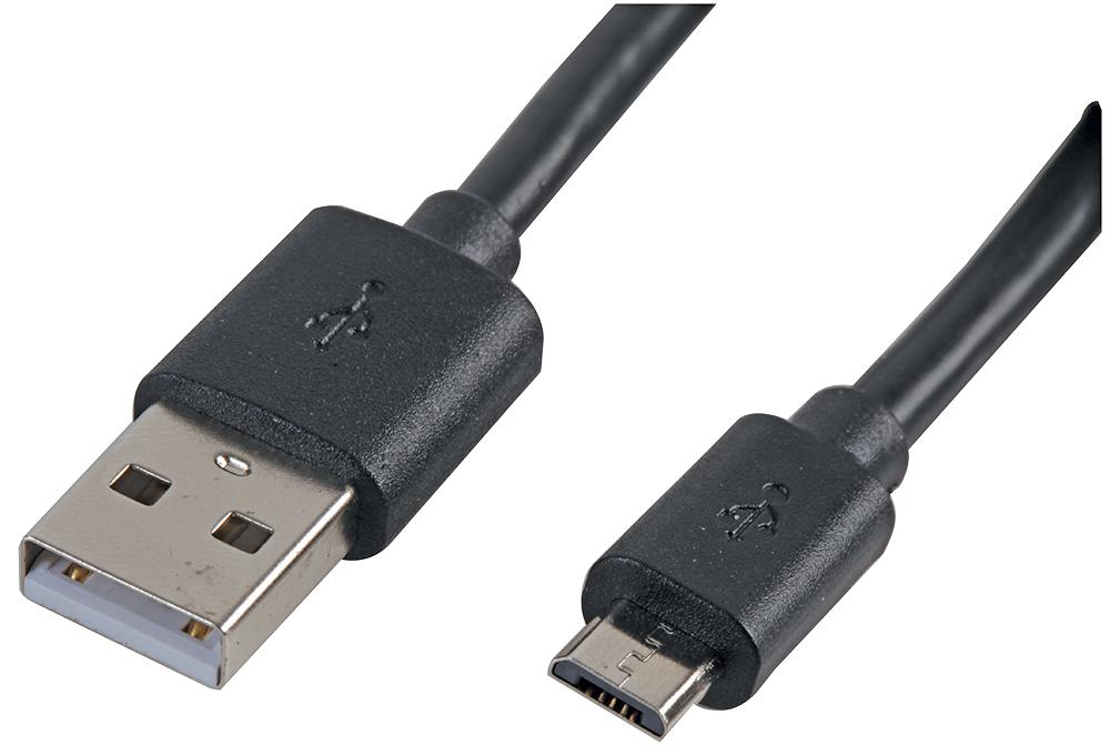 PSG91562 LEAD, USB A MALE-MICRO B MALE,BLACK 0.5M PRO SIGNAL