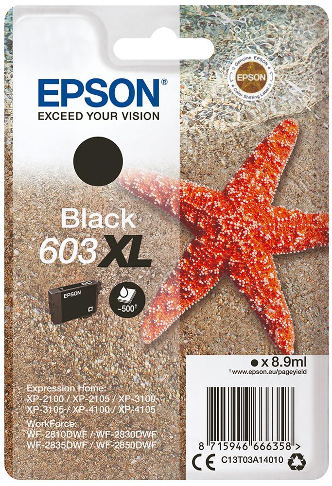 C13T03A14010 INK CARTRIDGE, T03A1, BLACK XL, EPSON EPSON