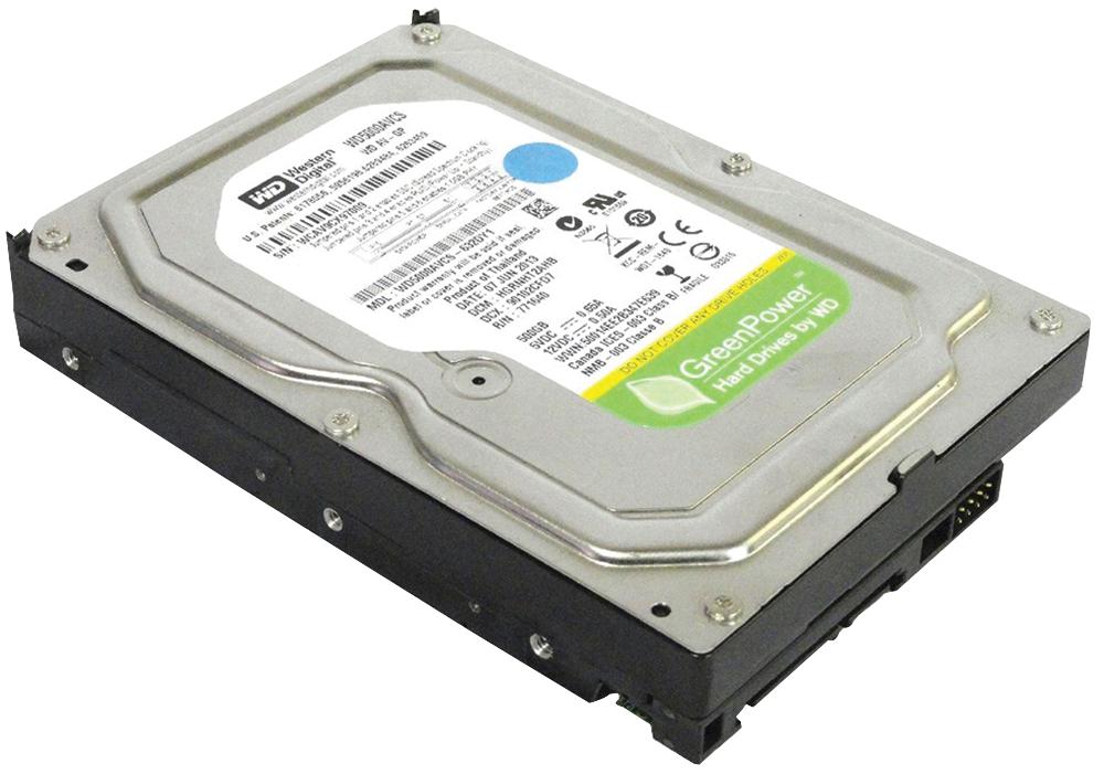 WD5000AVCS DISK DRIVE, 3.5", 500GB, SATA 3 GB/S WD