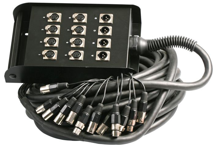 PLS00322 XLR MULTICORE, 8/4 15M PULSE