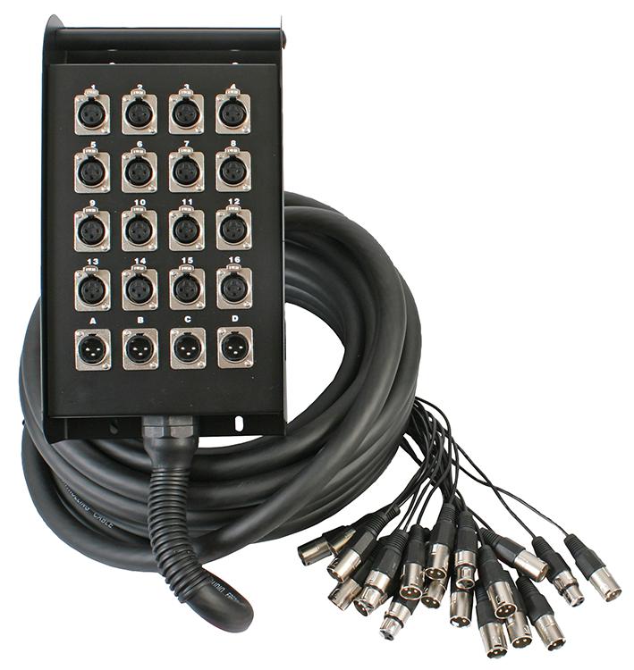 PLS00326 XLR MULTICORE, 16/4 30M PULSE