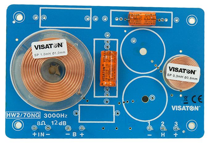 HW2/70NG-8OHM CROSSOVER, 2 WAY, 8 OHM VISATON