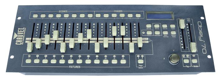 OBEY 70 DMX CONTROLLER, 12 CHANNEL CHAUVET