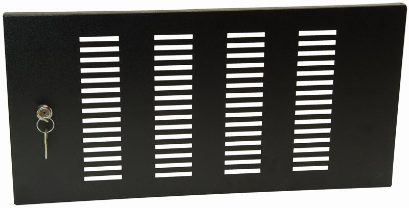 RD06C VENTED LOCKING DOOR 6U HIGH RACKZ