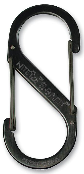 SB3-03-01 S-BINER, BLACK, MEDIUM NITE IZE