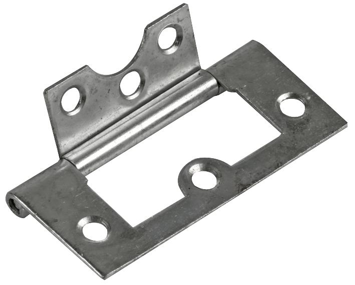 D02052 FLUSH HINGE BZP 75MM DURATOOL