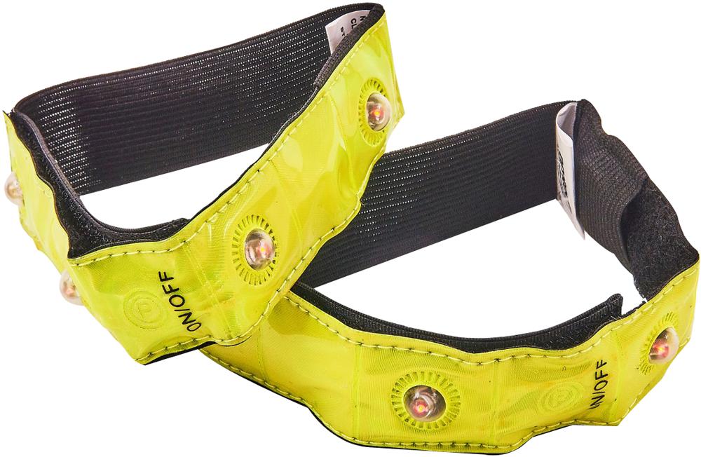 S6324 2PC 4 LED REFLECTIVE SAFETY BANDS, PK2 AMTECH