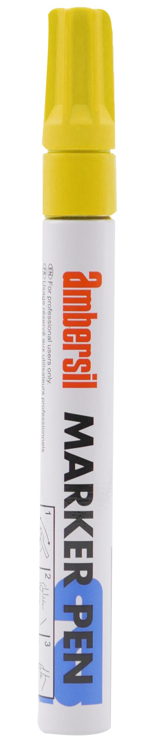 6190050003 PAINT, MARKER PEN, YELLOW 3MM NIB AMBERSIL