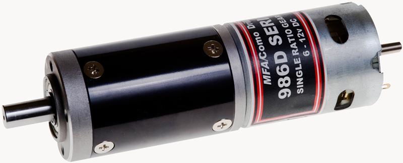986D41 GEARED MOTOR, 52MM, 12MM, 6-12VDC, 4:1 MFA