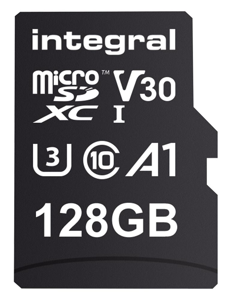 INMSDX128G-100/90V30 128GB PREMIUM MICROSDXC V30 UHS-I U3 INTEGRAL