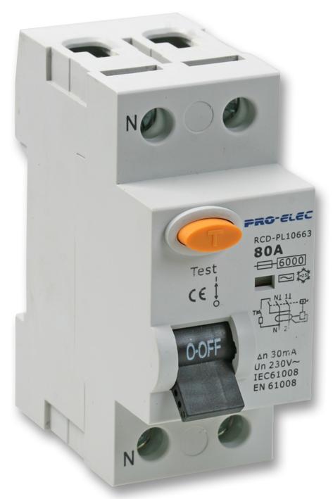AUR1-80 RCD DOUBLE POLE 80A PRO ELEC