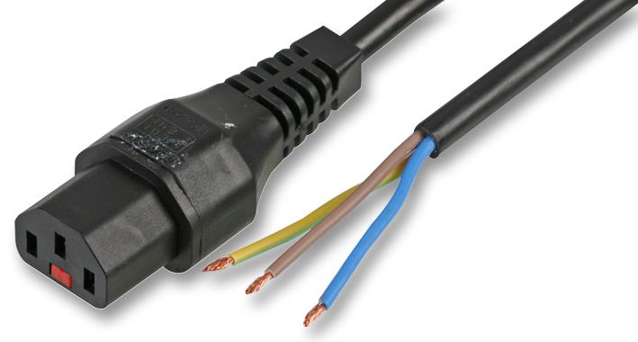 PC1025 POWER LEAD C13 TO STRIPPED ENDS 2M PRO ELEC