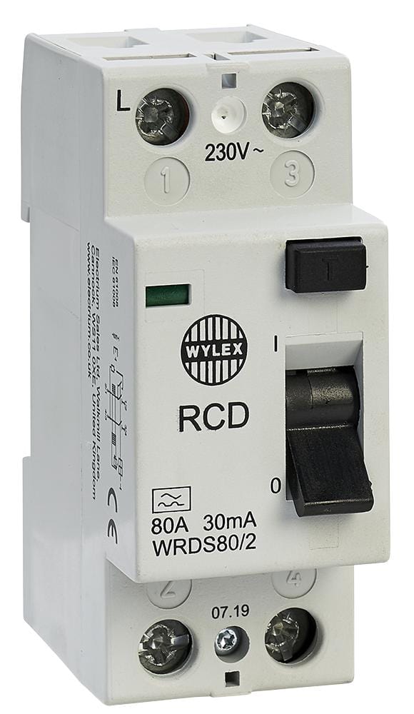 WRDS80/2 2P 30MA 80A DC TYPE A RCD WYLEX