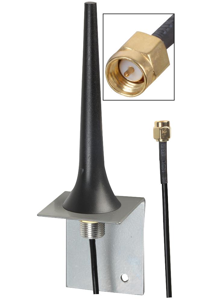 TANGO49/2.5M/SMAM/S/S/17 4G/LTE 95MM LENGTH PANEL MOUNT ANTENNA SIRETTA