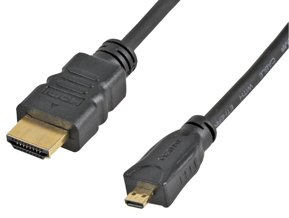 PSG91701 CABLE, HDMI MICRO PLUG-PLUG, 3.28FT, BLK PRO SIGNAL