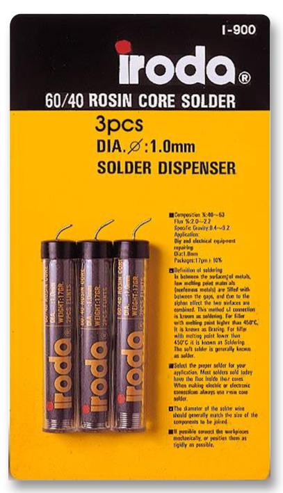 I-900 LF X3 BLISTER SOLDER, LEADFREE, 3X 17G, BLISTER IRODA