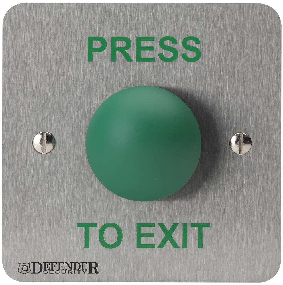 DEF-0657-1PTE GREEN DOME PRESS TO EXIT BUTTON DEFENDER SECURITY