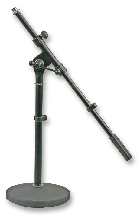PLS00047 MICROPHONE STAND, SHORT, BLACK PULSE