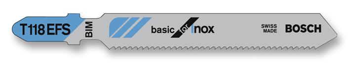 T118 EFS JIGSAW BLADES STAINLES STEEL T118 EFS BOSCH