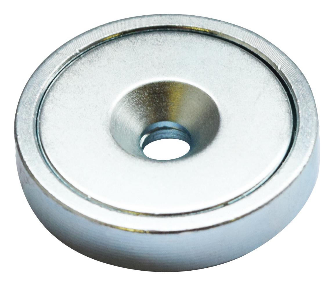 E1002/NEO MAGNET, SHALLOW POT, NEODYMIUM, 25MM DIA ECLIPSE MAGNETICS