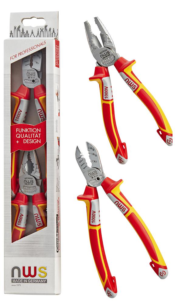 NW860-3K NWS VDE 2 PIECE CHROME PLIER SET NWS