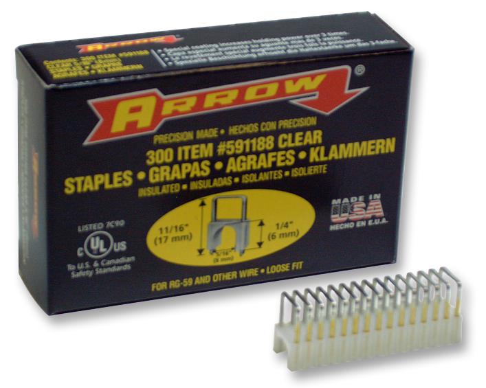 T5911 CABLE STAPLES FOR T-59 300PK ARROW FASTENER