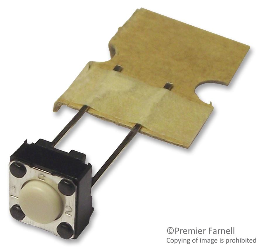 OMRON Tactile B3F6000 SWITCH, FLAT, 6X6X4.3, 100GF OMRON 1960987 B3F6000