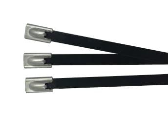 PRO POWER Cable Ties BC76-200 CABLE TIE, STEEL,COATED 200 X 7.9, 50PK PRO POWER 2580495 BC76-200
