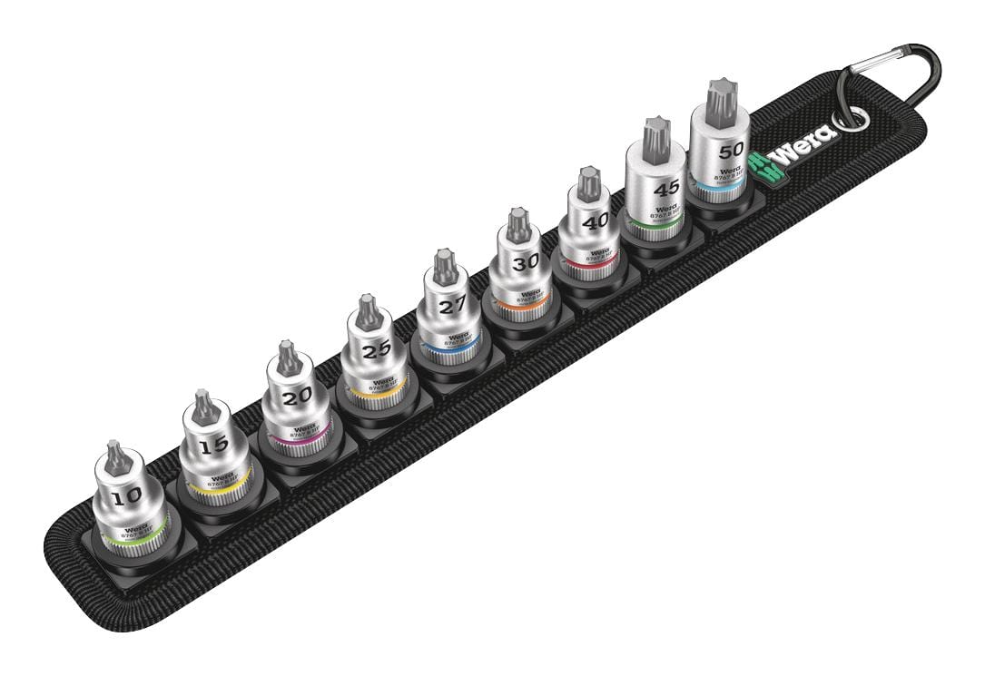 WERA Sets BELT B 3 HEX BIT SOCKET SET, 3/8IN DRIVE, 11PC WERA 2855975 BELT B 3