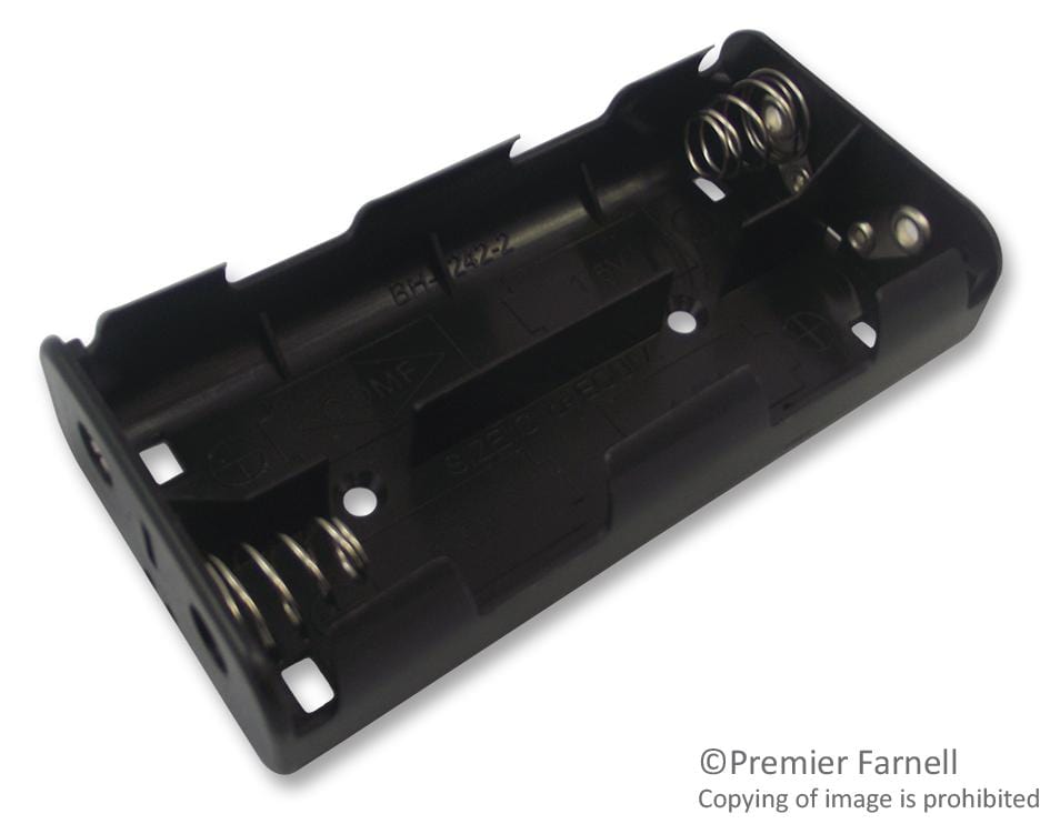 PRO POWER Battery Holders BH242B HOLDER, BATTERY, 4XC, SNAP TERM, PK5 PRO POWER 1183120 BH242B