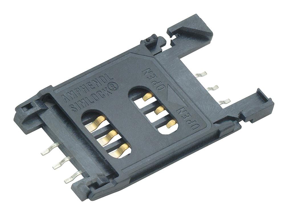 AMPHENOL ICC Memory Sockets C707 10M006 049 2A SIM/SAM SOCKET CONNECTOR, 6POS AMPHENOL ICC 2839832 C707 10M006 049 2A