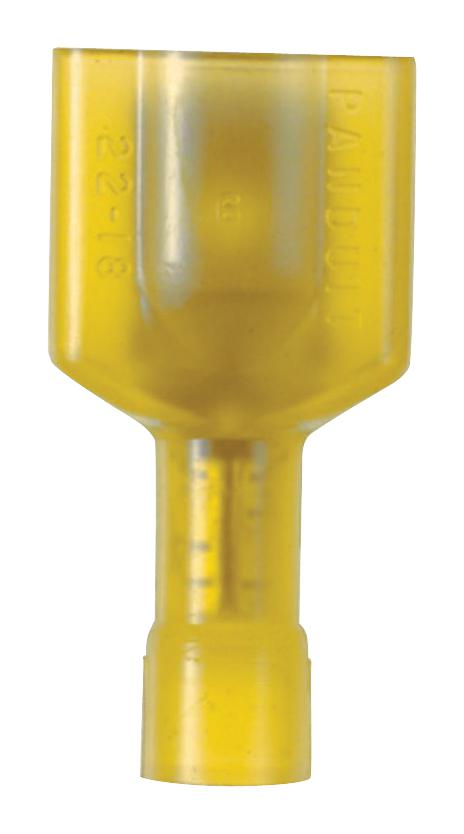 PANDUIT Crimp Terminals - Quick Connect & Disconnect DNF10-250FIMB-D MALE DISCONNECT, 6.35MM, 12-10AWG, YEL PANDUIT 2803154 DNF10-250FIMB-D