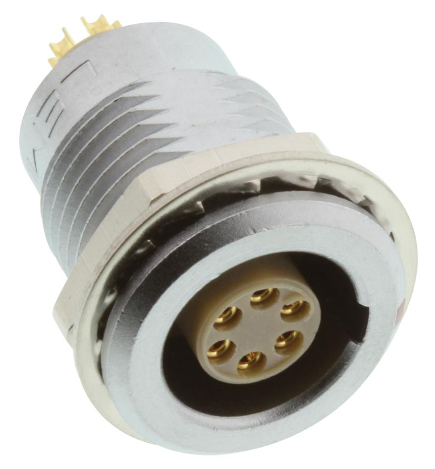 LEMO Industrial Circular EGG.1B.306.CLL SOCKET, PANEL MOUNT, 1B, 6WAY LEMO 3817155 EGG.1B.306.CLL