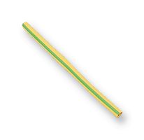 13712 - Heat Shrink Tubing, Flame Retardant, 2:1, 0.125 ", 3.2 mm, Green, Yellow, 328 ft, 100 m - MULTICOMP PRO