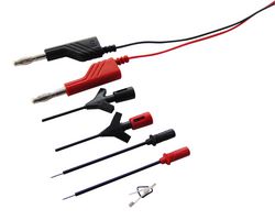 932959001 - Test Lead Kit, Test Leads, Clamp Type Test Probes, Test Probes, 1 x Miniature Crocodile Clip - HIRSCHMANN TEST AND MEASUREMENT