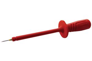 972318101 - Test Probe Connector, Insulated Sleeve, Sprung Stainless Steel Tip, Red - HIRSCHMANN TEST AND MEASUREMENT